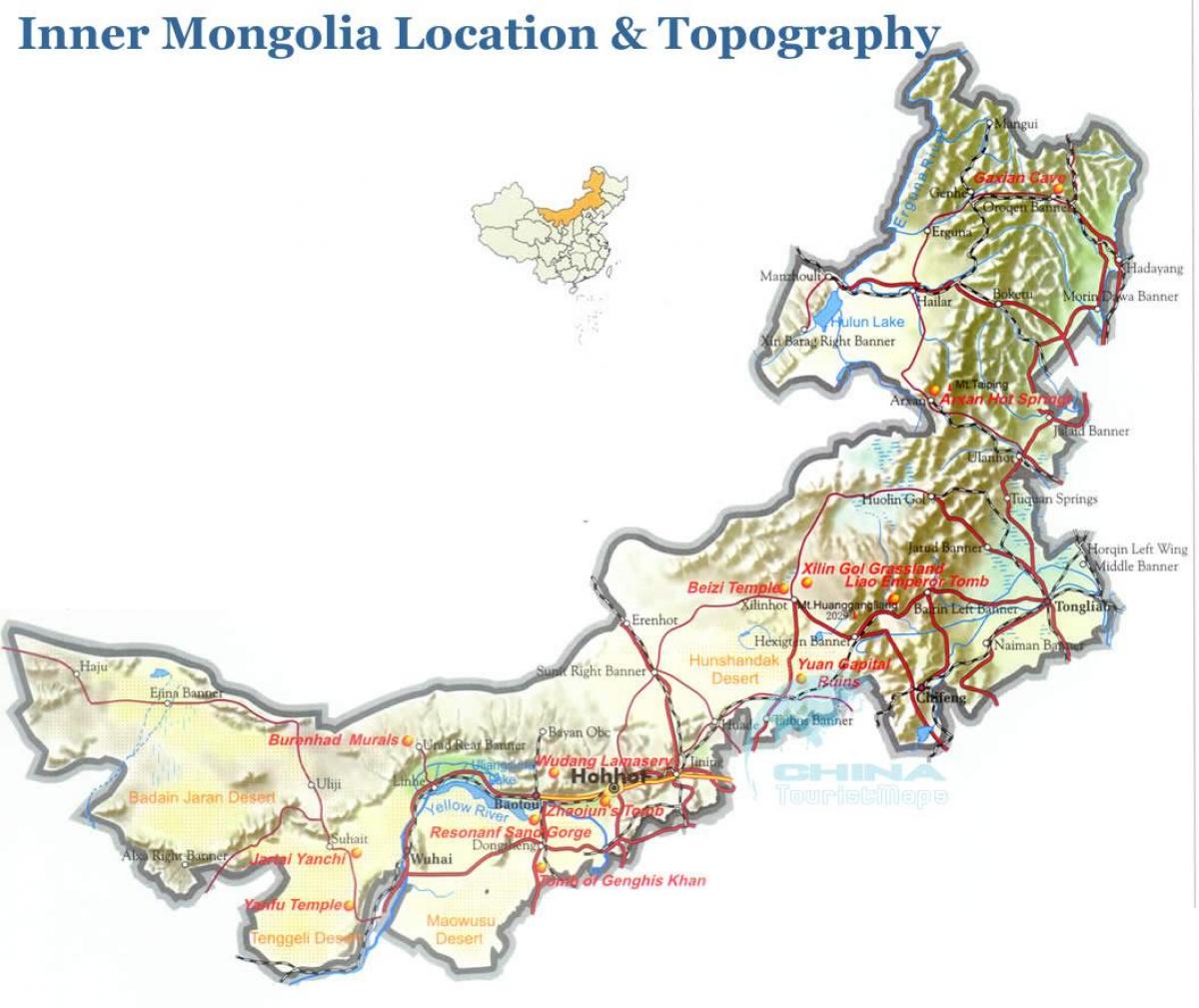 yttre Mongoliet karta