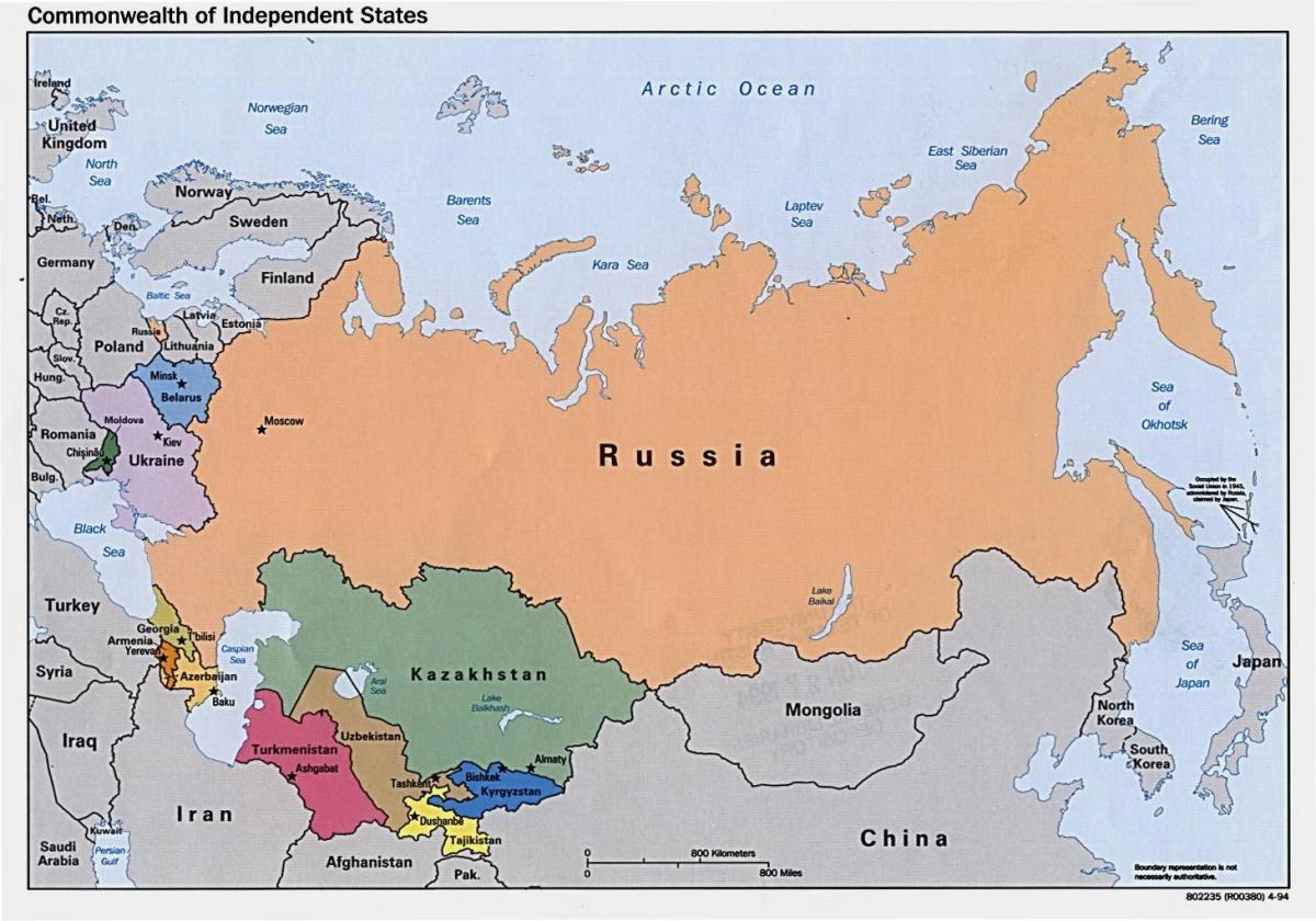 karta över ryssland, Mongoliet