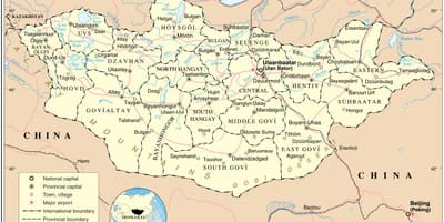 Mongoliet land karta
