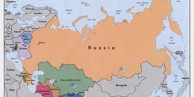 Karta över ryssland, Mongoliet